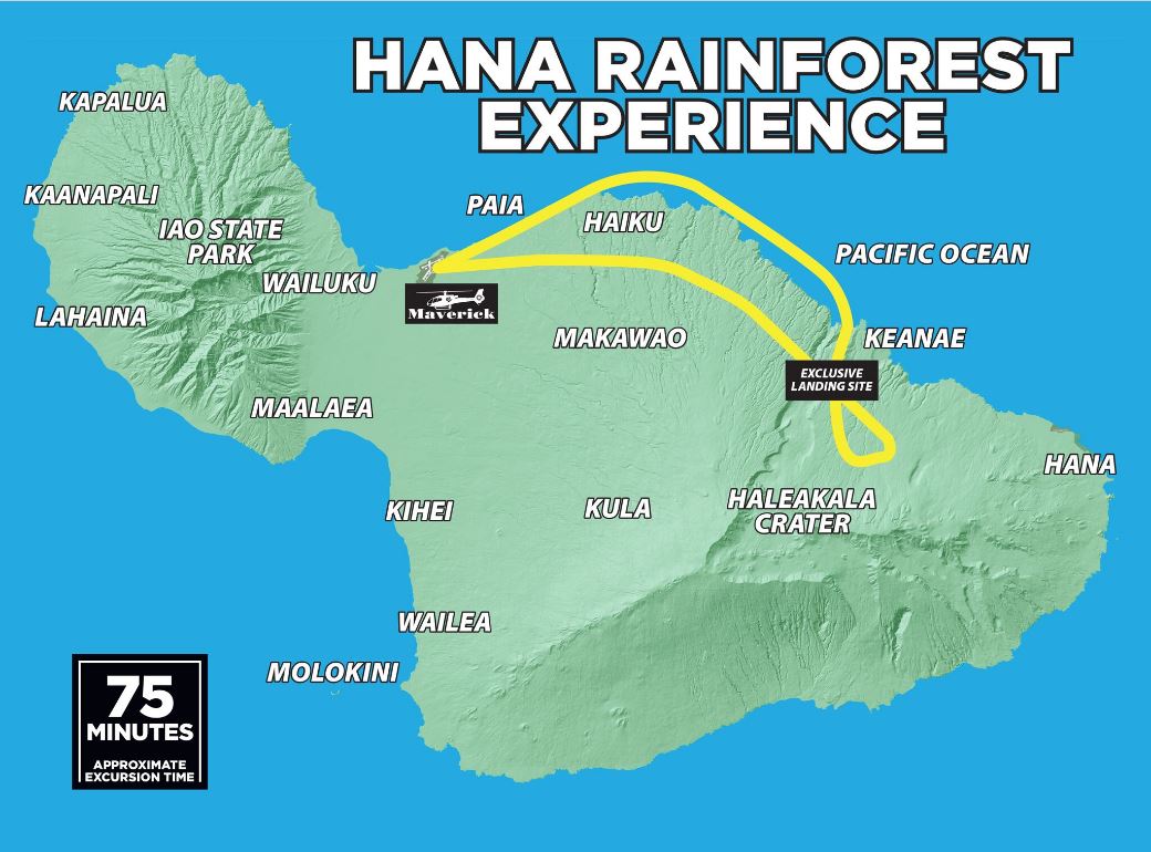 Map of Hana Rainforest