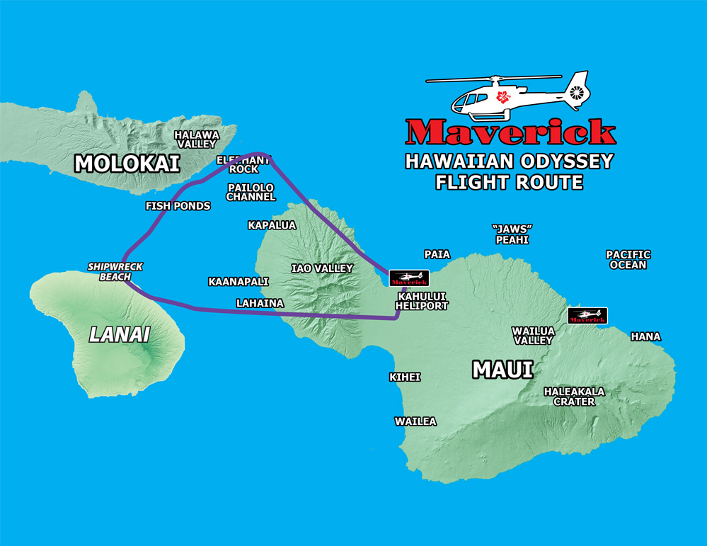 Hawaiian Odyssey Map