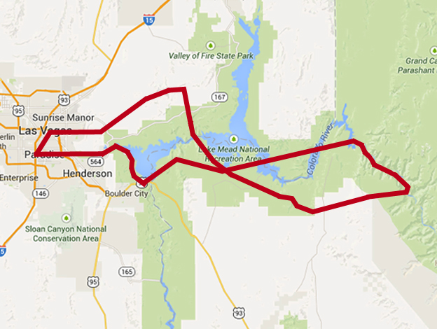 Wind Dancer Flight Route Map