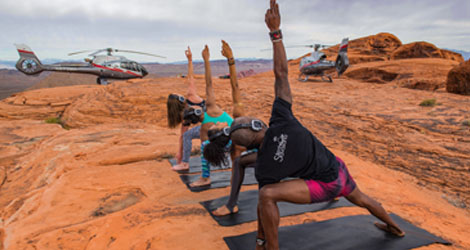 Exclusive yoga experience at private plateau inside the Valley of Fire