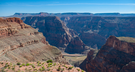 Experience landings at the top and bottom of Grand Canyon West