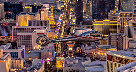 A Las Vegas City helicopter tour