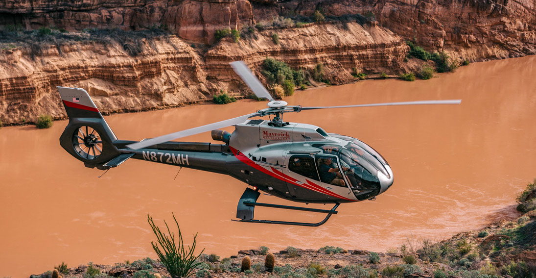 Maverick Helicopter tour departing from Grand Canyon West