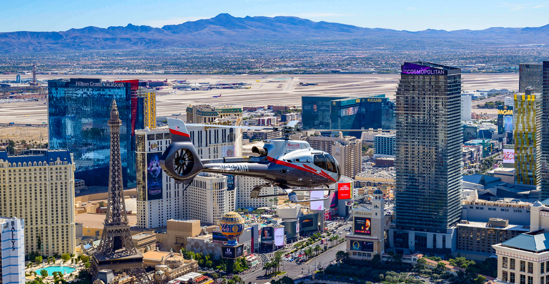 Captivating views of the resorts lining the vibrant Las Vegas Strip