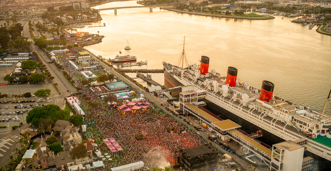 Bird's-eye view of Deep End Stage at Day Trip Festival