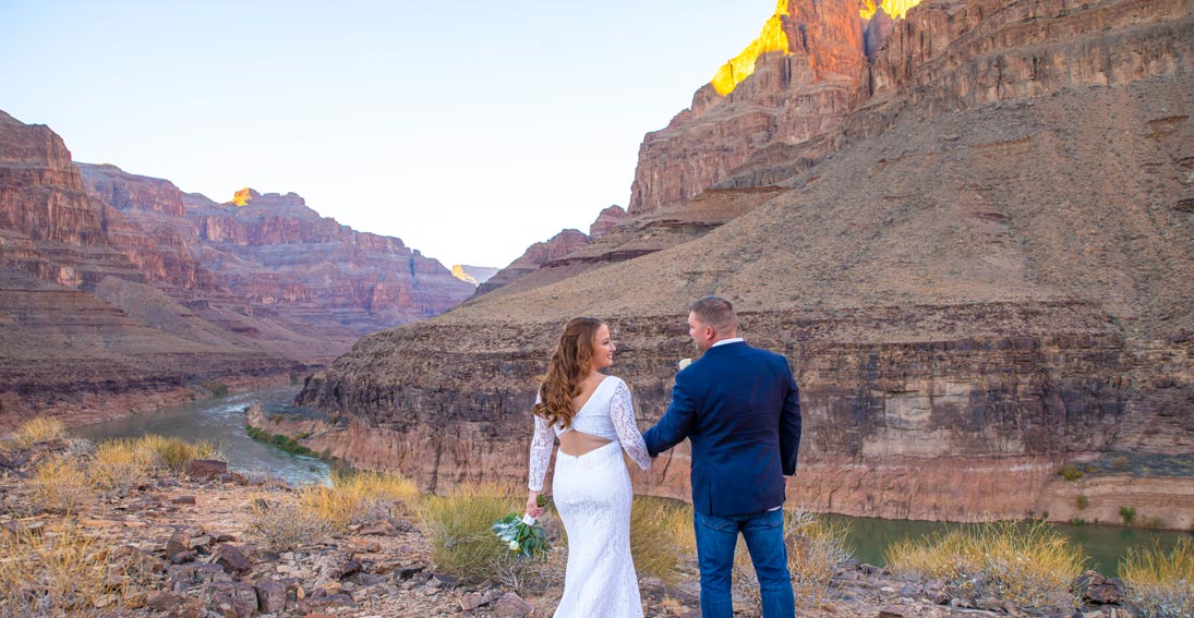 Intimately celebrate your love with a wedding at the Grand Canyon