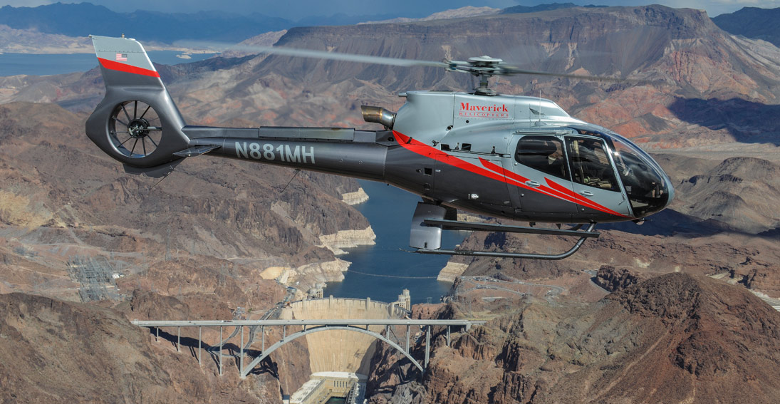 Fly over the man made marvel of the Hoover dam on your helicopter flight